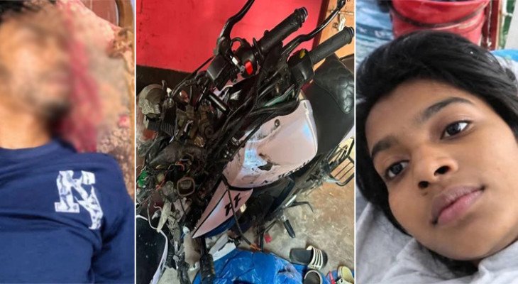 প্রেমিকের মোটরসাইকেল চালাচ্ছিলেন প্রেমিকা, দুর্ঘটনায় একসঙ্গে দুজনেরই মৃত্যু
